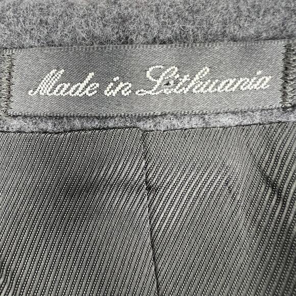 Oscar De La Renta Lithuania Mens Gray Cashmere Wool Blend Blazer Jacket Size 44L - Picture 7 of 10